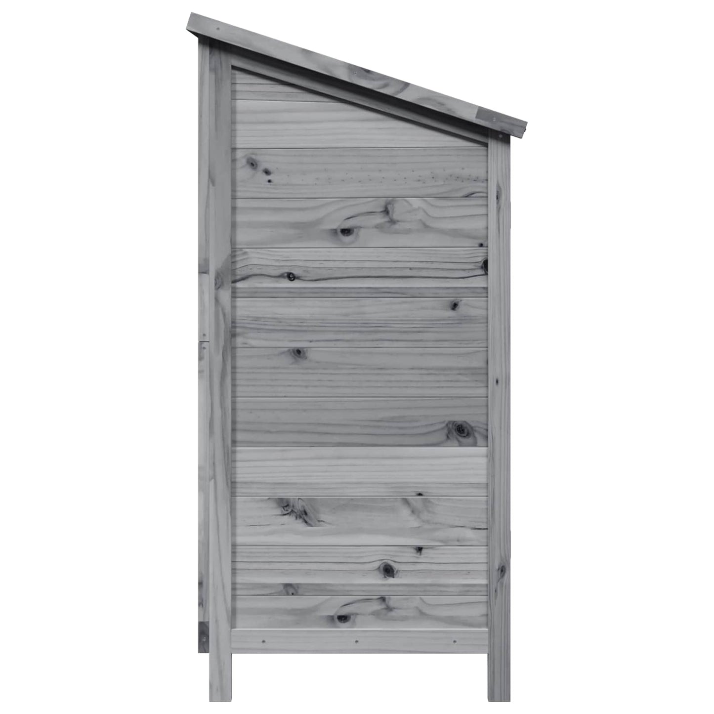 Tuinschuur Grijs 106 x 56 x 113,5 cm Massief Vurenhout