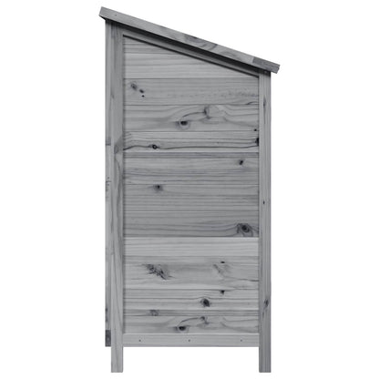 Tuinschuur Grijs 106 x 56 x 113,5 cm Massief Vurenhout