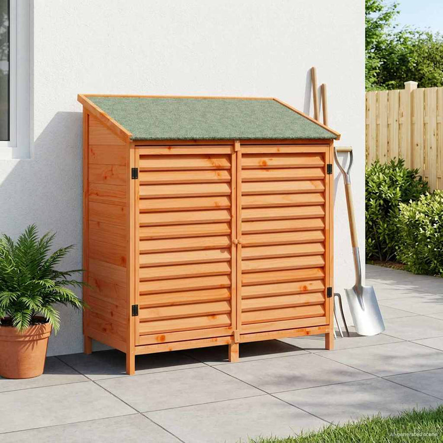 Tuinschuur Bruin 106 x 56 x 113,5 cm Massief Vurenhout