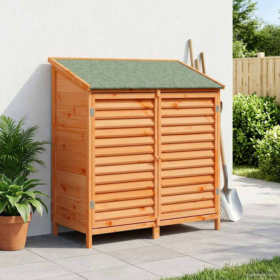 Tuinschuur Bruin 106 x 56 x 113,5 cm Massief Vurenhout