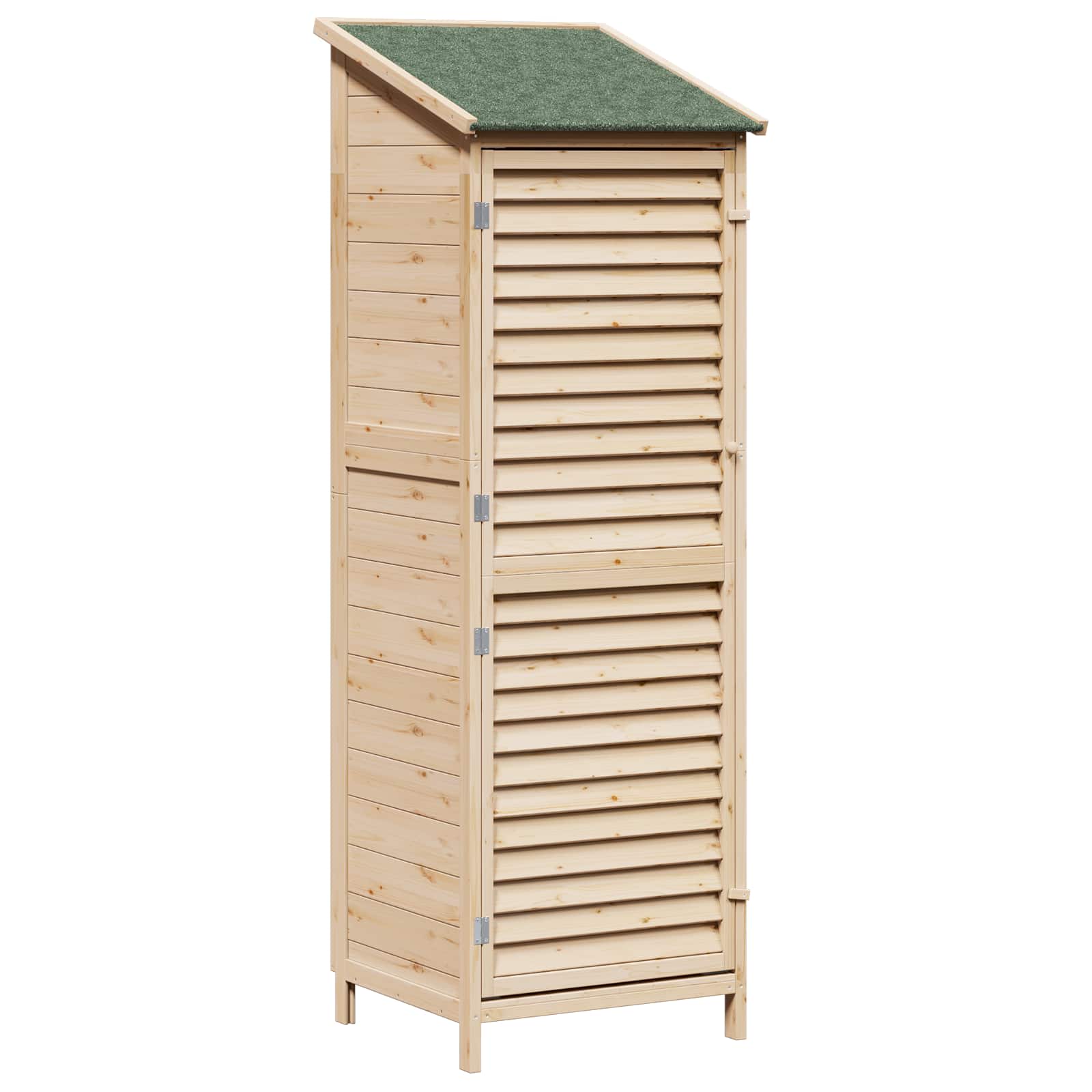 Tuinschuur Naturel 59 x 56 x 176 cm Massief Vurenhout