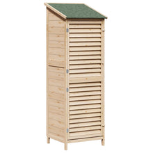 Tuinschuur Naturel 59 x 56 x 176 cm Massief Vurenhout