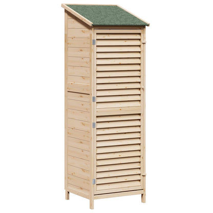 Tuinschuur Naturel 59 x 56 x 176 cm Massief Vurenhout