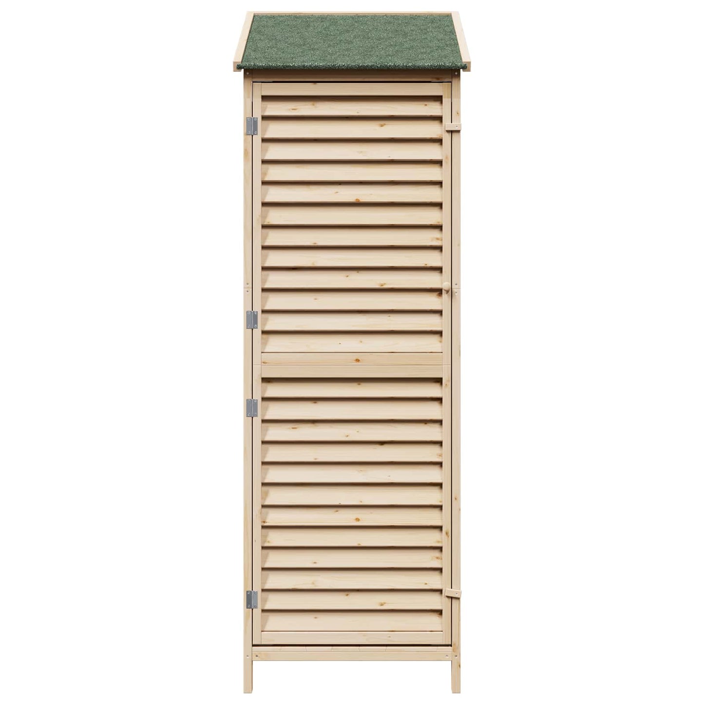 Tuinschuur Naturel 59 x 56 x 176 cm Massief Vurenhout