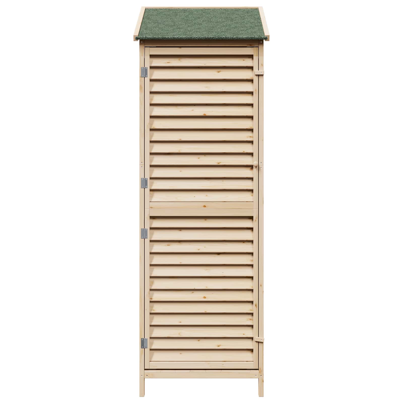 Tuinschuur Naturel 59 x 56 x 176 cm Massief Vurenhout