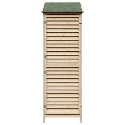 Tuinschuur Naturel 59 x 56 x 176 cm Massief Vurenhout