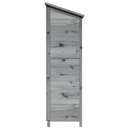 Tuinschuur Grijs 59 x 56 x 176 cm Massief Vurenhout