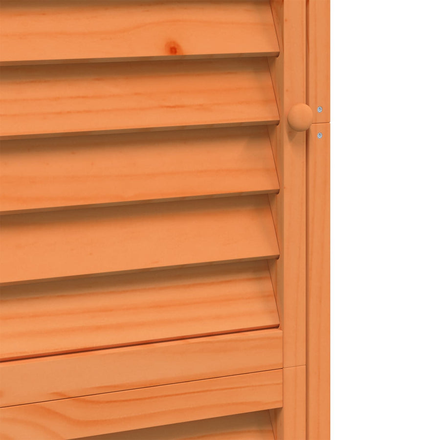 Tuinschuur Bruin 59 x 56 x 176 cm Massief Vurenhout