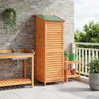 Tuinschuur 59x56x176 cm massief vurenhout bruin