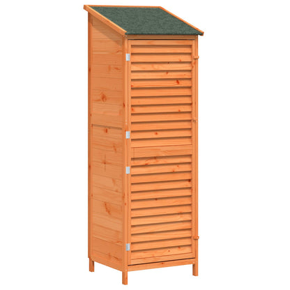 Tuinschuur Bruin 59 x 56 x 176 cm Massief Vurenhout