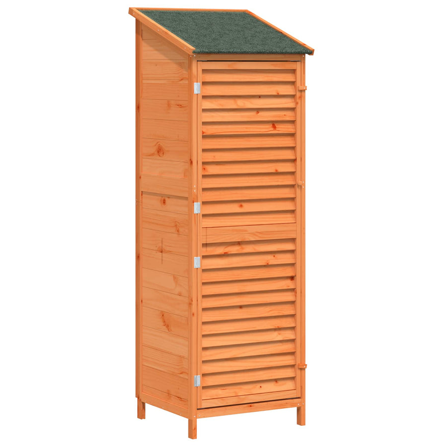 Tuinschuur Bruin 59 x 56 x 176 cm Massief Vurenhout