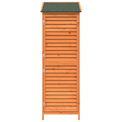 Tuinschuur Bruin 59 x 56 x 176 cm Massief Vurenhout