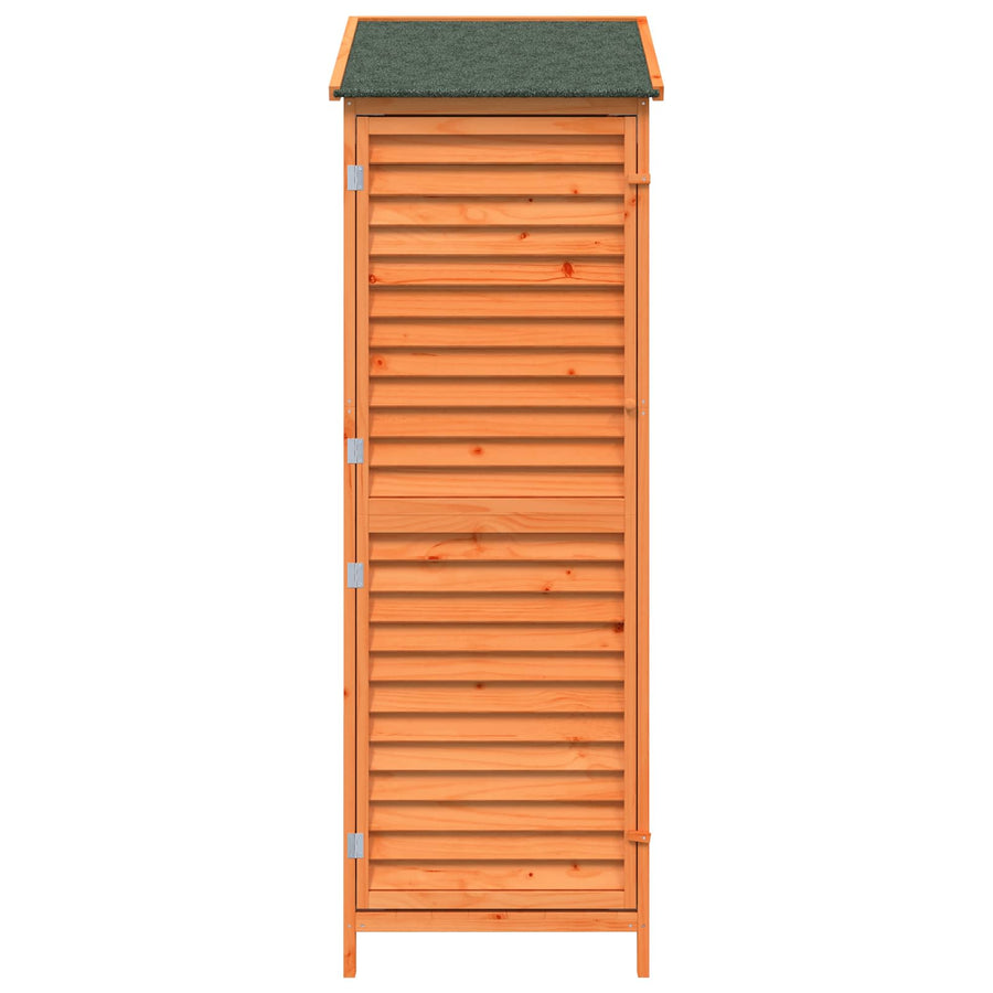 Tuinschuur Bruin 59 x 56 x 176 cm Massief Vurenhout