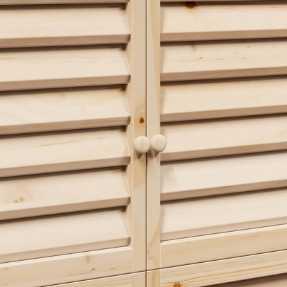 Tuinschuur Naturel 106 x 56 x 176,5 cm Massief Vurenhout