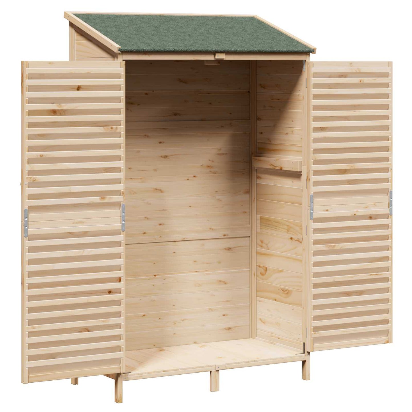Tuinschuur Naturel 106 x 56 x 176,5 cm Massief Vurenhout