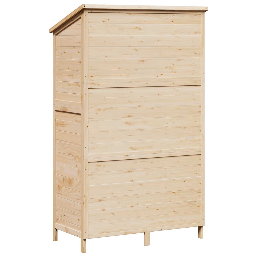 Tuinschuur Naturel 106 x 56 x 176,5 cm Massief Vurenhout