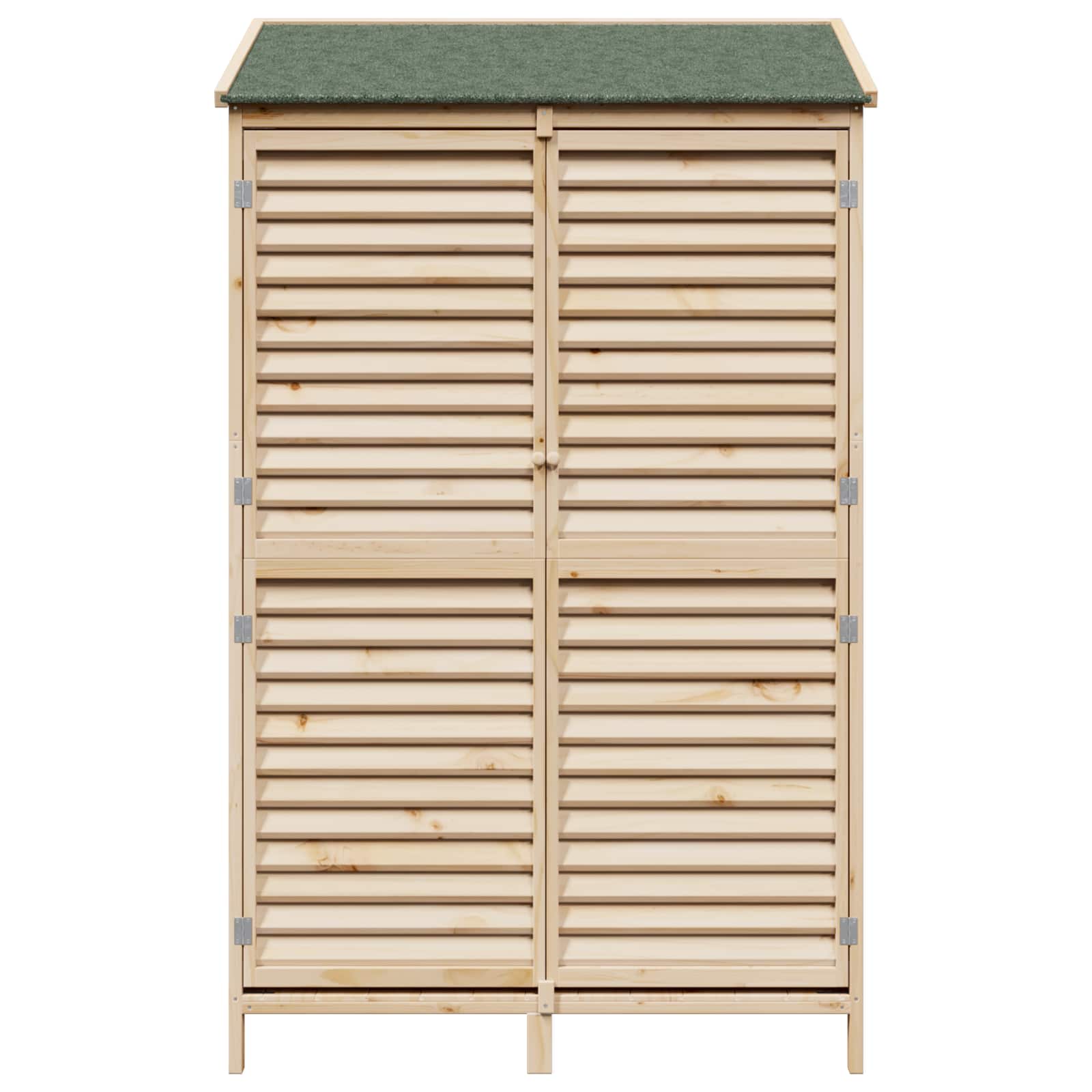 Tuinschuur Naturel 106 x 56 x 176,5 cm Massief Vurenhout