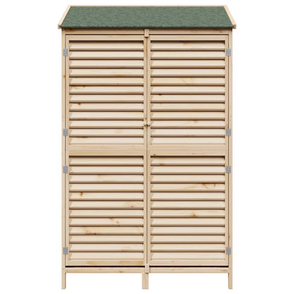 Tuinschuur Naturel 106 x 56 x 176,5 cm Massief Vurenhout