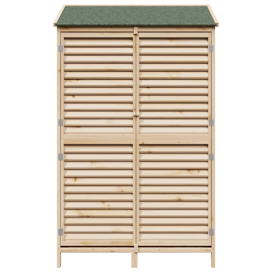 Tuinschuur Naturel 106 x 56 x 176,5 cm Massief Vurenhout