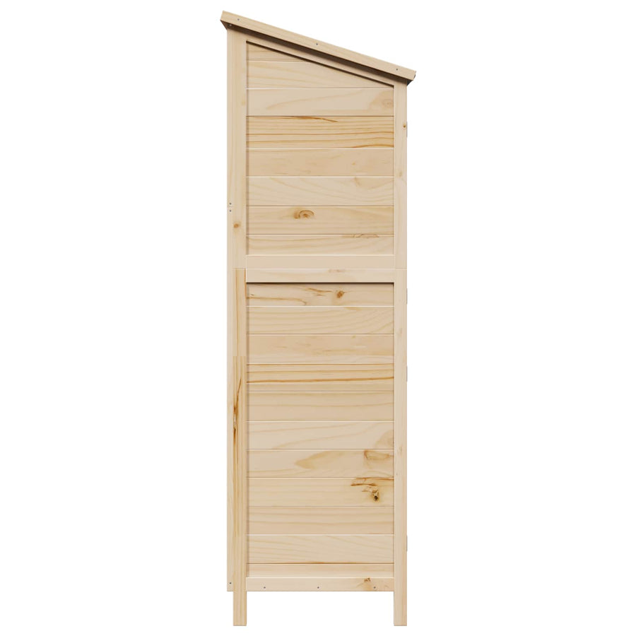 Tuinschuur Naturel 106 x 56 x 176,5 cm Massief Vurenhout