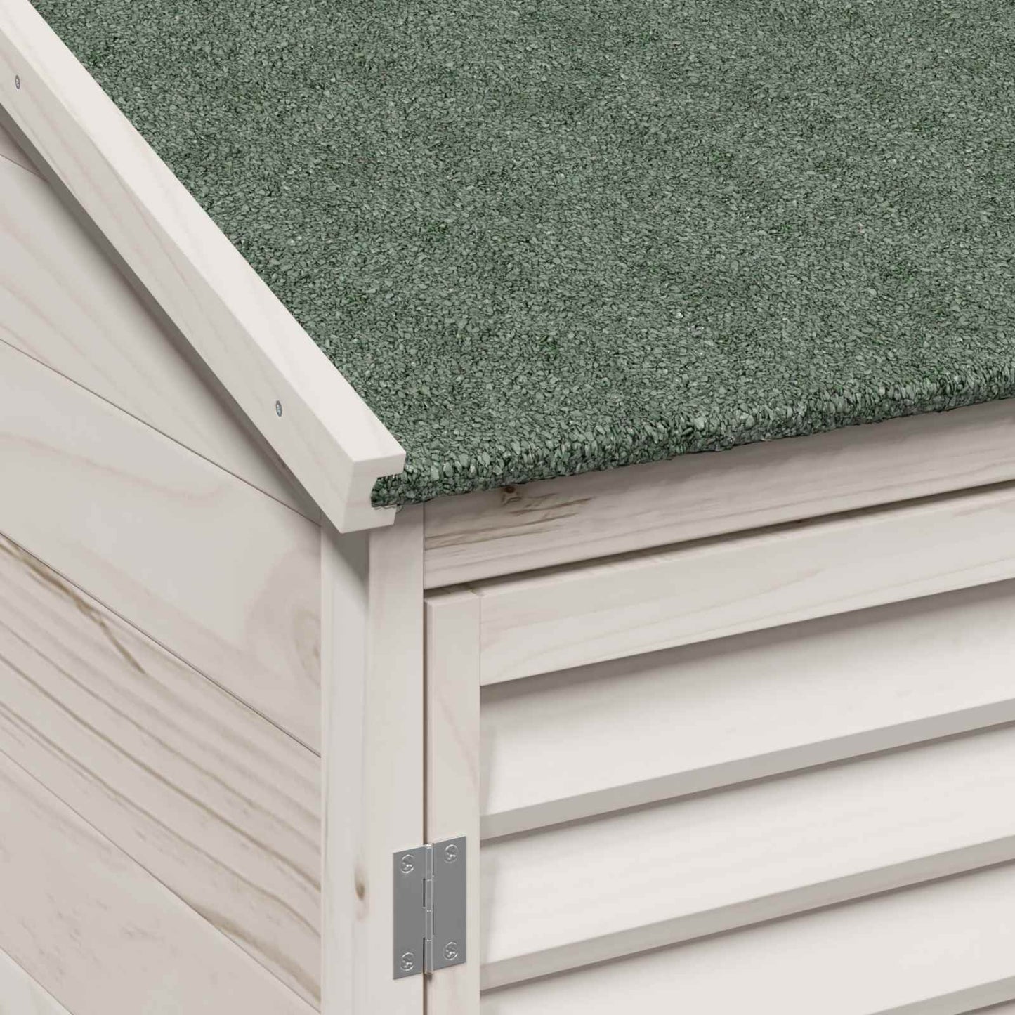 Tuinschuur Wit 106 x 56 x 176,5 cm Massief Vurenhout