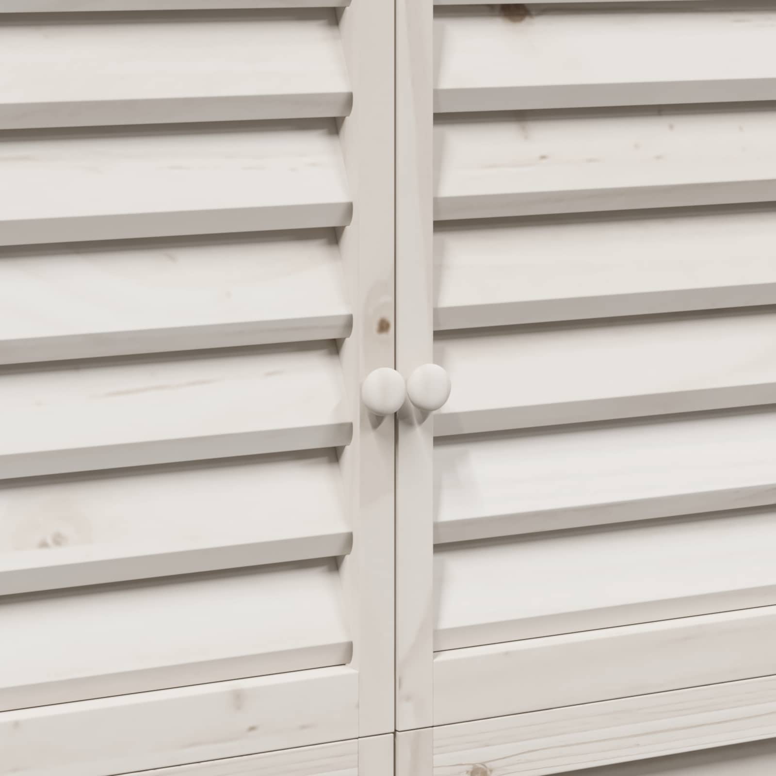 Tuinschuur Wit 106 x 56 x 176,5 cm Massief Vurenhout
