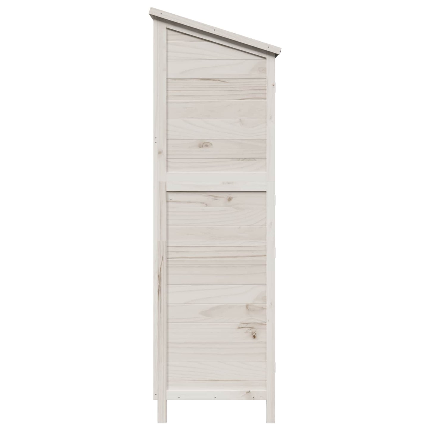 Tuinschuur Wit 106 x 56 x 176,5 cm Massief Vurenhout