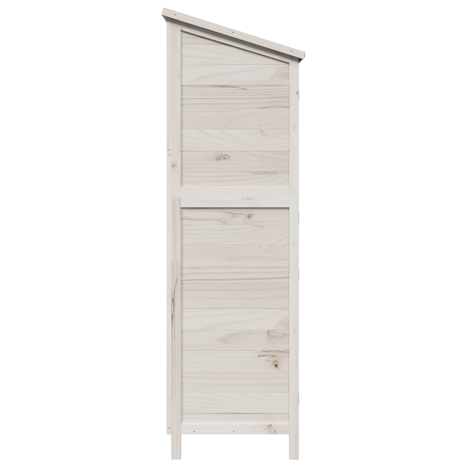 Tuinschuur Wit 106 x 56 x 176,5 cm Massief Vurenhout