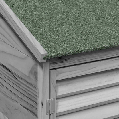Tuinschuur Grijs 106 x 56 x 176,5 cm Massief Vurenhout