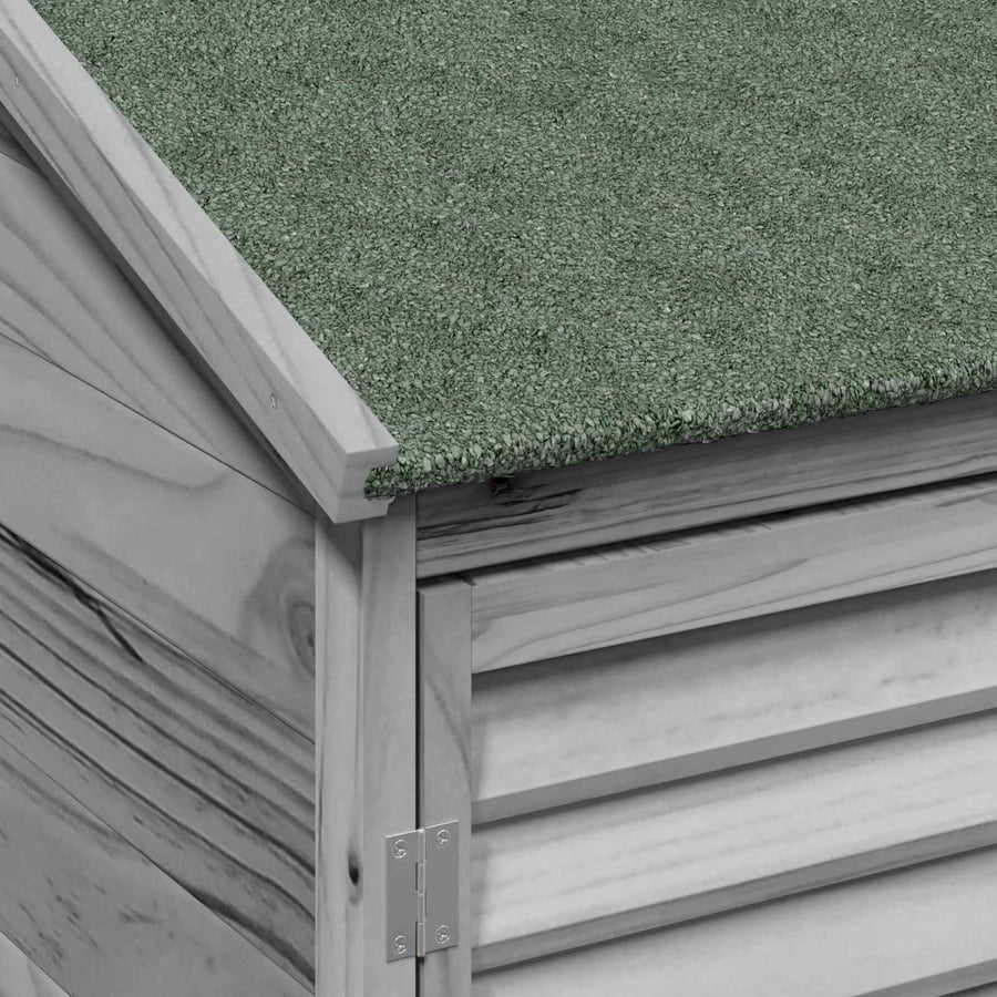 Tuinschuur Grijs 106 x 56 x 176,5 cm Massief Vurenhout