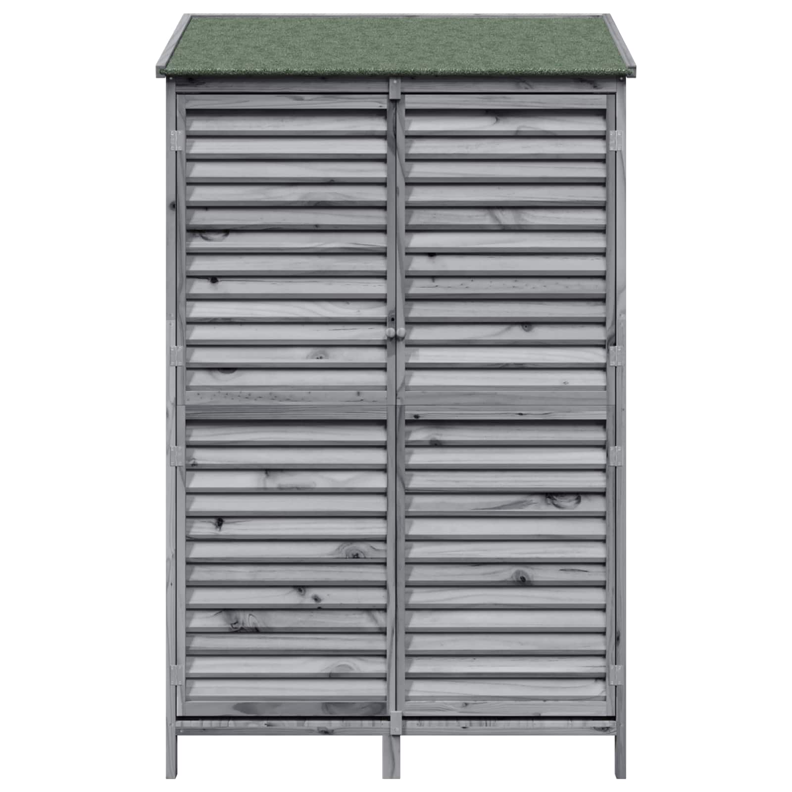 Tuinschuur Grijs 106 x 56 x 176,5 cm Massief Vurenhout
