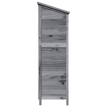 Tuinschuur Grijs 106 x 56 x 176,5 cm Massief Vurenhout