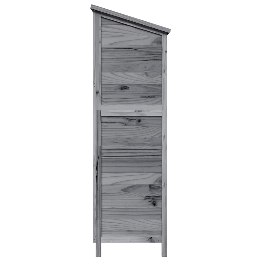 Tuinschuur Grijs 106 x 56 x 176,5 cm Massief Vurenhout