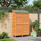 Tuinschuur 106x56x176,5 cm massief vurenhout bruin