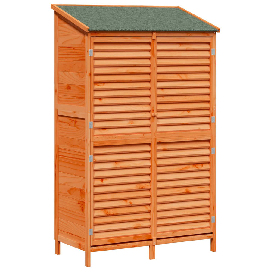 Tuinschuur Bruin 106 x 56 x 176,5 cm Massief Vurenhout