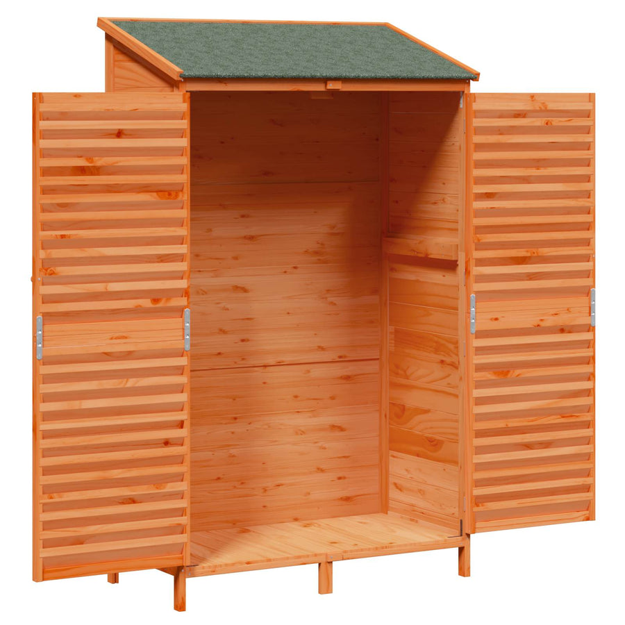 Tuinschuur Bruin 106 x 56 x 176,5 cm Massief Vurenhout