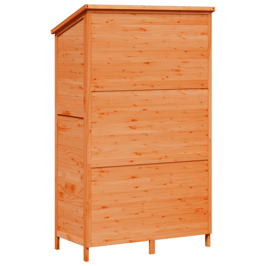 Tuinschuur Bruin 106 x 56 x 176,5 cm Massief Vurenhout