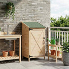 Tuinschuur 59,5x56x113,5 cm bewerkt hout naturel