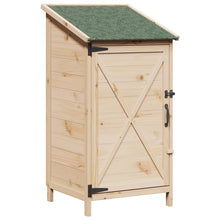 Tuinschuur Naturel 59,5 x 56 x 113,5 cm Bewerkt hout