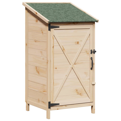 Tuinschuur Naturel 59,5 x 56 x 113,5 cm Bewerkt hout