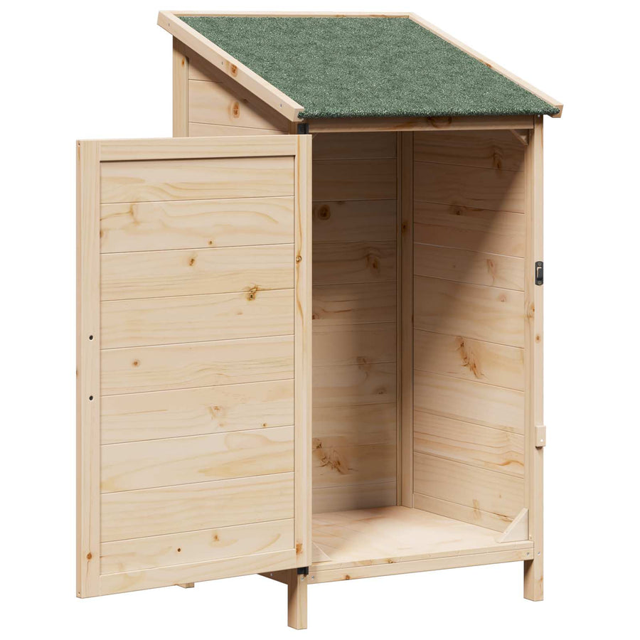 Tuinschuur Naturel 59,5 x 56 x 113,5 cm Bewerkt hout