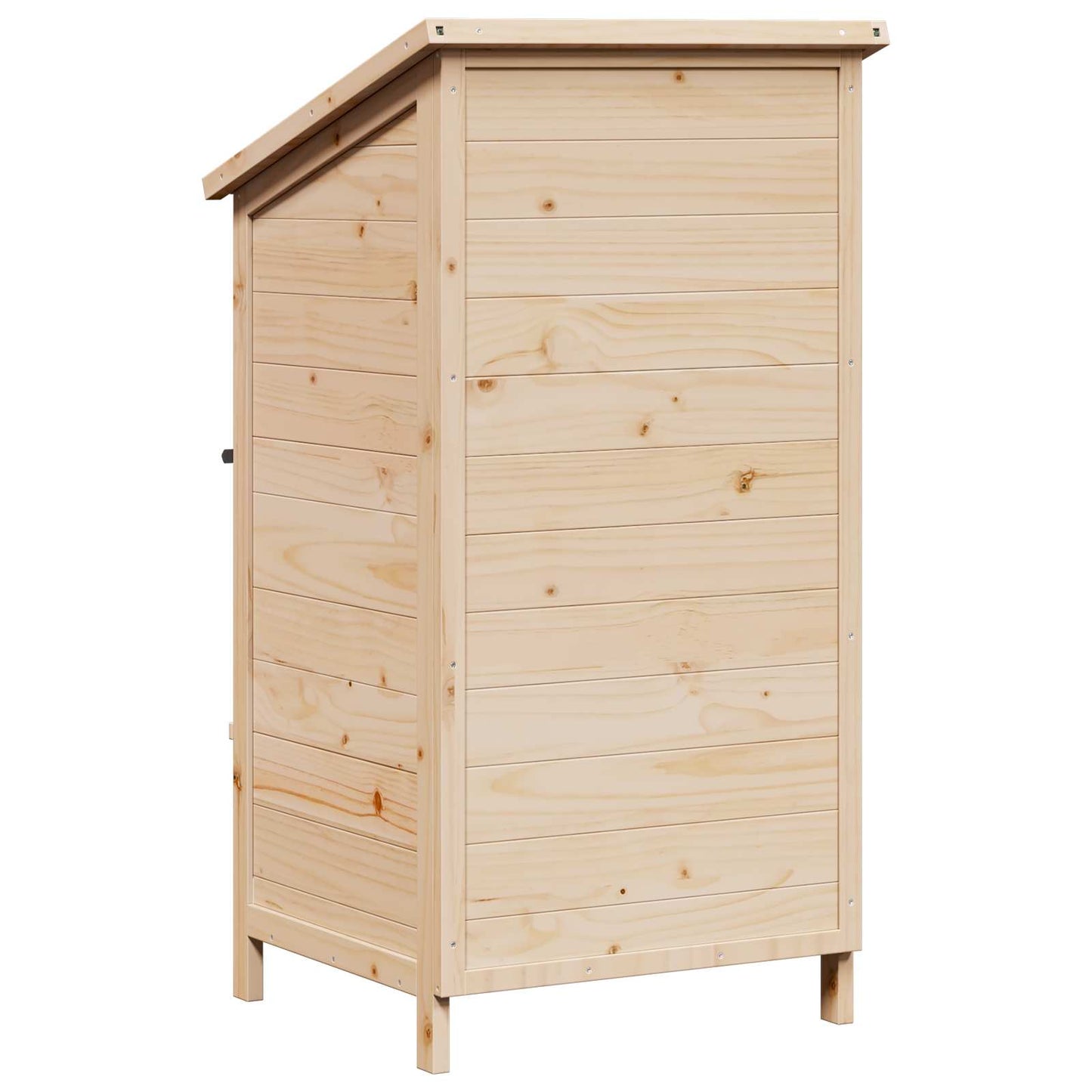 Tuinschuur Naturel 59,5 x 56 x 113,5 cm Bewerkt hout