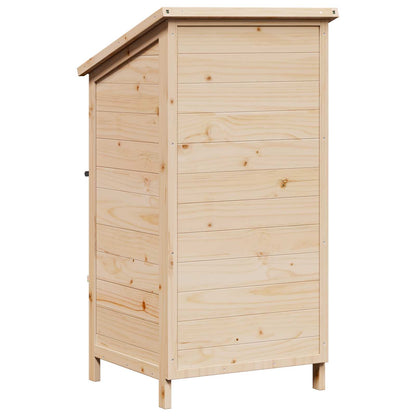 Tuinschuur Naturel 59,5 x 56 x 113,5 cm Bewerkt hout