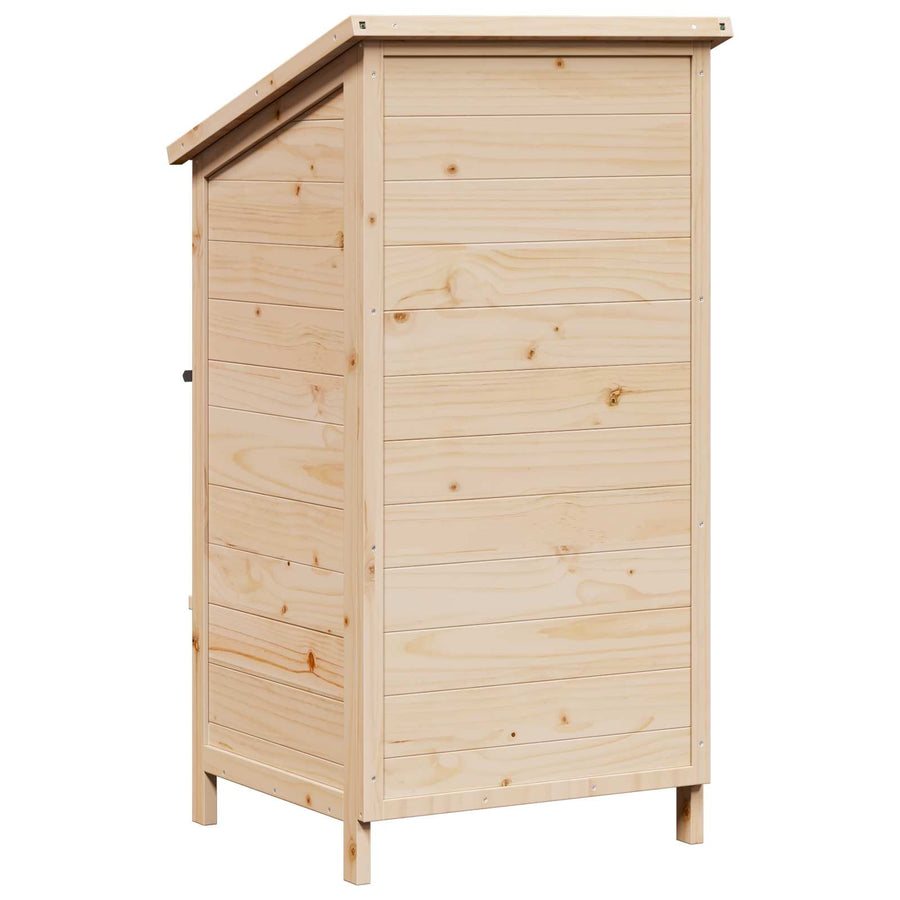 Tuinschuur Naturel 59,5 x 56 x 113,5 cm Bewerkt hout