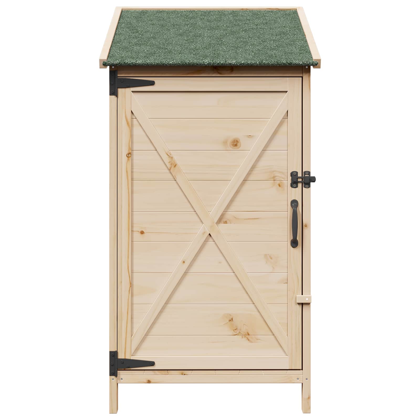 Tuinschuur Naturel 59,5 x 56 x 113,5 cm Bewerkt hout