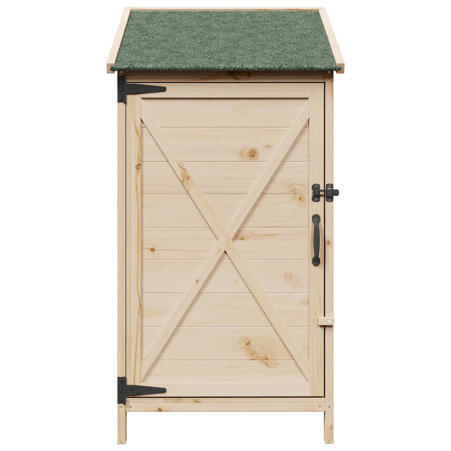 Tuinschuur Naturel 59,5 x 56 x 113,5 cm Bewerkt hout