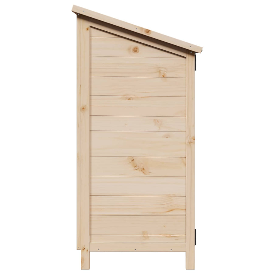 Tuinschuur Naturel 59,5 x 56 x 113,5 cm Bewerkt hout