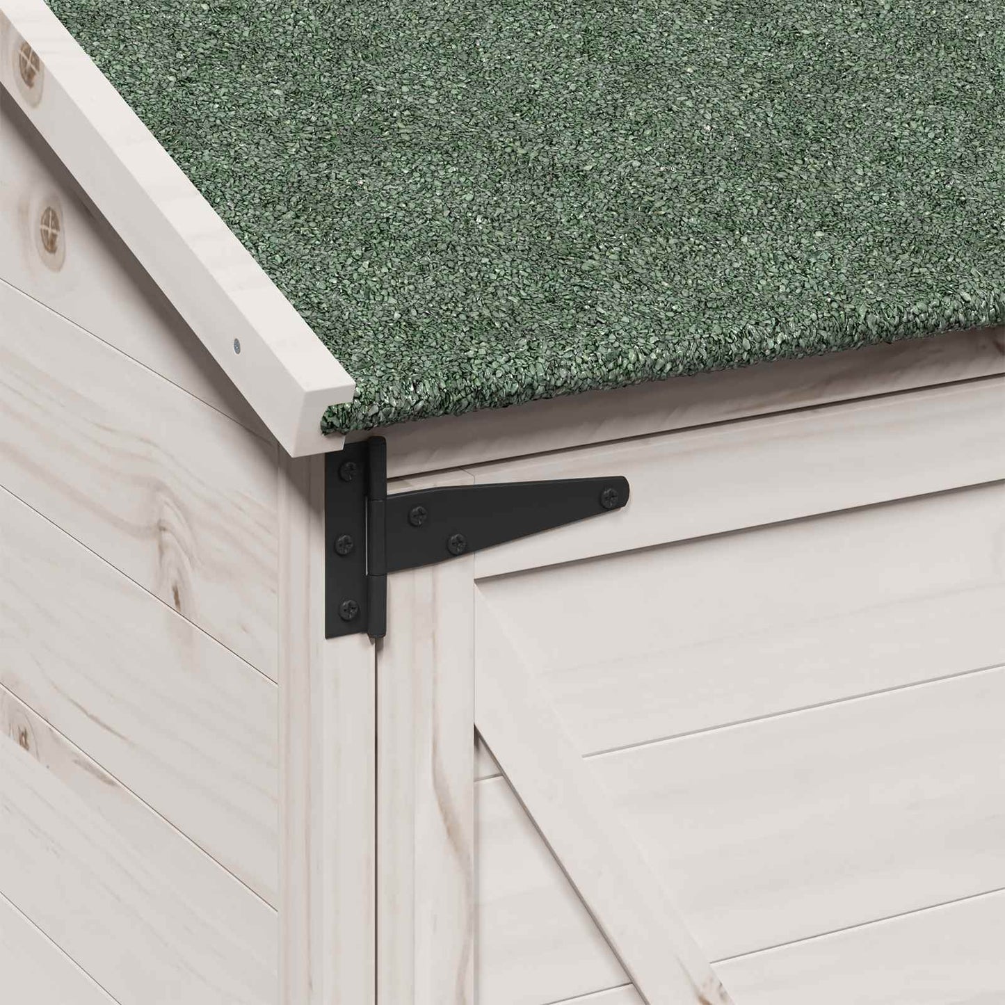 Tuinschuur Wit 59,5 x 56 x 113,5 cm Bewerkt hout