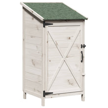 Tuinschuur Wit 59,5 x 56 x 113,5 cm Bewerkt hout