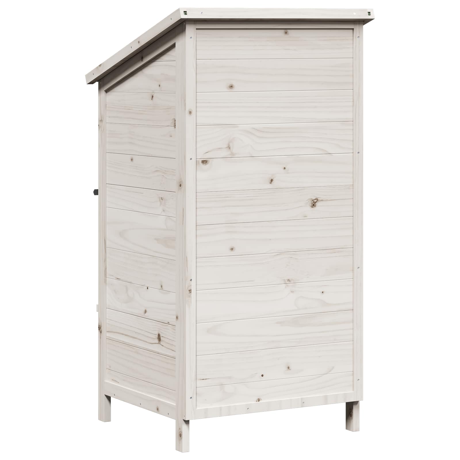 Tuinschuur Wit 59,5 x 56 x 113,5 cm Bewerkt hout